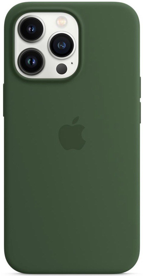 Чехол Silicone Case magsafe качество Lux для iPhone 13 Pro Max зеленый клевер в Тюмени